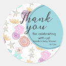 Search for teal blue baby shower stickers Thank you