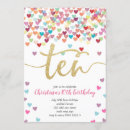 Search for double digits birthday invitations Rainbow