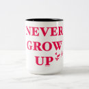 Search for peter pan mugs Never grow up