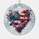 Search for 4th of july ornaments United states flag