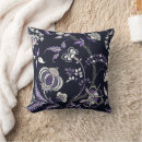 Search for purple and gray pillows White