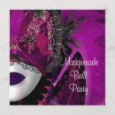 Recherche de purple masquerade invitations Balle