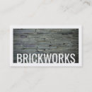 Search for brickwork business cards Builder