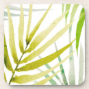 Recherche de palmiers dessous de verres Aquarelle