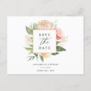 Search for gold foil save the date postcards Watercolor