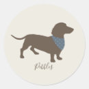 Search for dachshund silhouette stickers Doxie