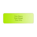 Search for green background return address labels Colour