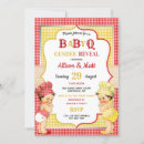 Search for bbq gender reveal invitations Babyq