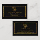 Search for gatsby business cards Black and gold