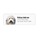 Search for sheepdog return address labels Cute