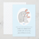 Search for rabbit baby shower invitations Grey