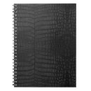 Search for crocodile leather notebooks Black