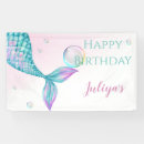Search for mermaid banners Pink