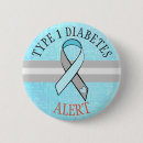 Search for type 1 diabetes buttons Blue