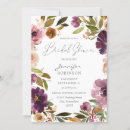 Search for purple bridal shower invitations Rustic