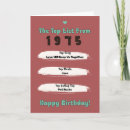 Search for 1975 birthday cards Unique