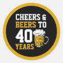Search for 40th birthday celebration stickers 40 years