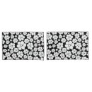 Search for white daisy pillowcases Black and white