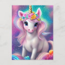 Search for kawaii postcards Unicorns