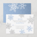 Search for silver snowflakes rsvp cards White