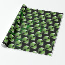 Recherche de aliens papier cadeau Vert