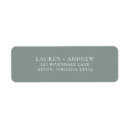 Search for green sage return address labels Minimalist