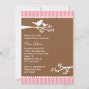 Search for bird silhouette invitations Pink