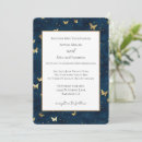 Search for gold butterfly wedding invitations Blue