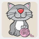 Search for cat with yarn stickers Kitty