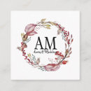 Recherche de monogramme cadre cartes visite Rose