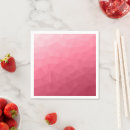 Recherche de motif rose serviettes Géométrique