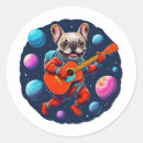 Search for playing guitar stickers Dog