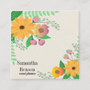 Search for millennial business cards Floral