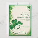 Search for elegant st patricks day invitations Shamrock