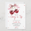 Recherche de cerises invitations Coquette cherry