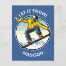 Recherche de snowboard cartes postales Illustration
