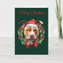 Search for pitbull christmas cards Xmas