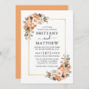 Recherche de peach floral invitations Aquarelle florale