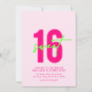 Search for lime green sweet 16 invitations Neon