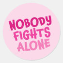 Search for alone stickers Breast cancer awareness