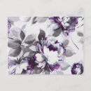 Recherche de fleur prune cartes postales Aquarelle