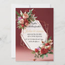 Search for romantic roses and diamonds invitations Burgundy red maroon dahlias