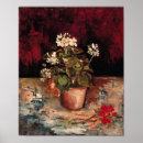 Search for geranium art Vintage