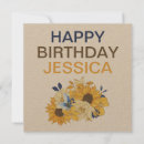 Search for sunflower birthday cards Rustic