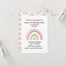 Search for boho chic 1st birthday invitations Rainbow