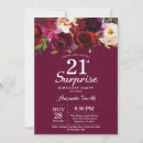 Recherche de burgundy floral invitations Rouge