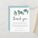 Search for teal turquoise thank you cards Minimalist