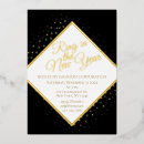 Search for black tie new years eve invitations Gold