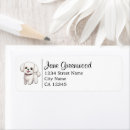 Search for bichon frise return address labels Cute