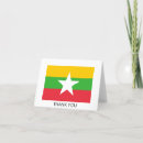 Recherche de la birmanie vœux cartes Drapeau du myanmar